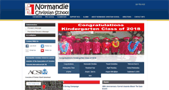 Desktop Screenshot of normandiechristian.org